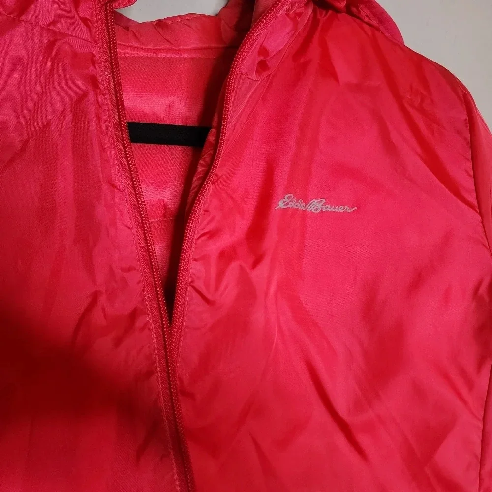 Eddie Bauer reversible down‎ coat.  Pink ombre.